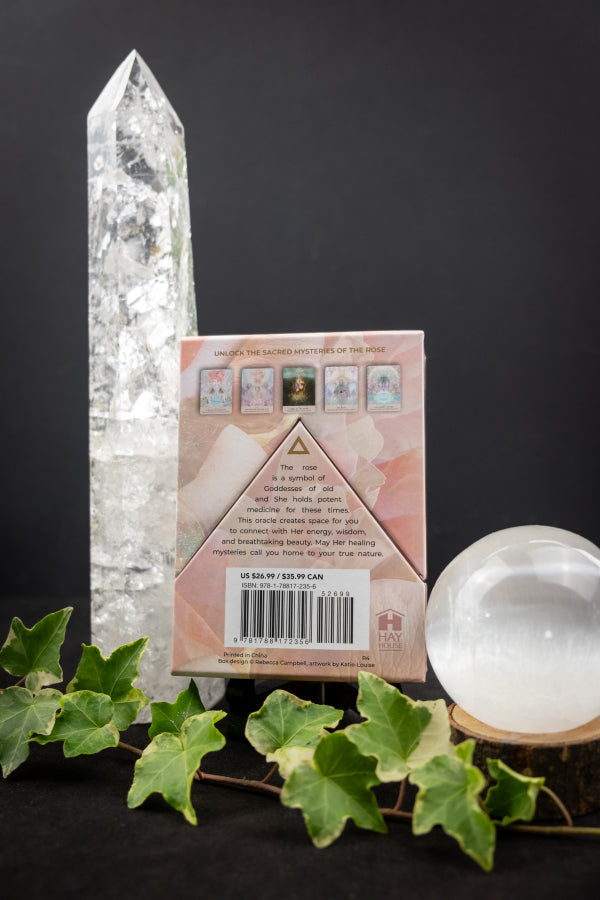 Rose Oracle Card Deck by Rebecca Campbell, Mystical Goddess Wisdom, Healing Rose Energy, 44 Oracle Cards, Spiritual Guidance Tool