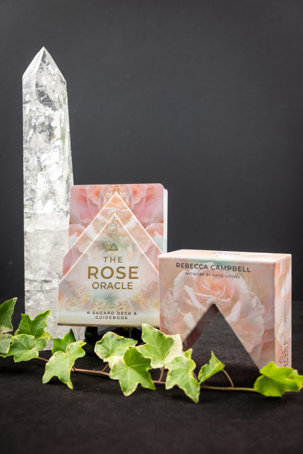 Rose Oracle Card Deck by Rebecca Campbell, Mystical Goddess Wisdom, Healing Rose Energy, 44 Oracle Cards, Spiritual Guidance Tool