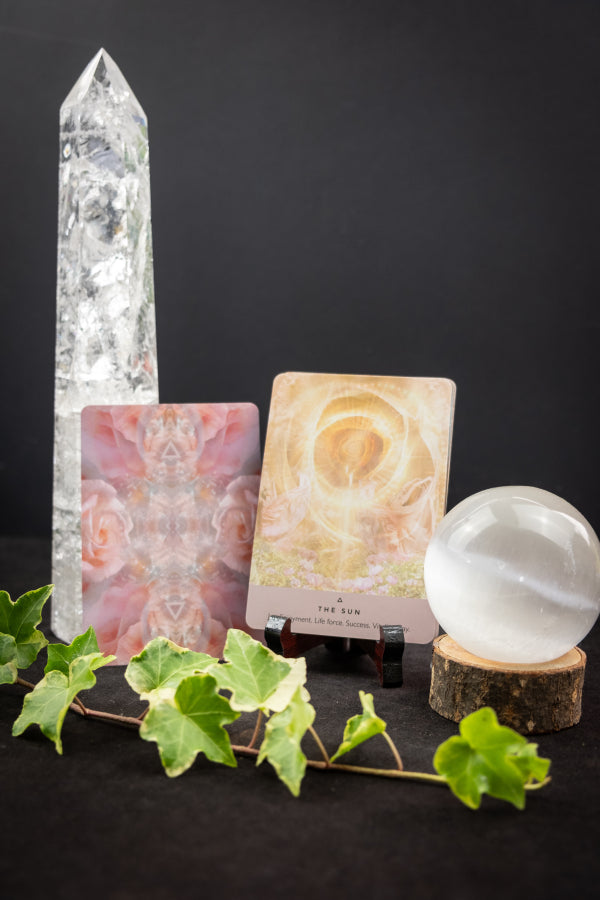 Rose Oracle Card Deck by Rebecca Campbell, Mystical Goddess Wisdom, Healing Rose Energy, 44 Oracle Cards, Spiritual Guidance Tool