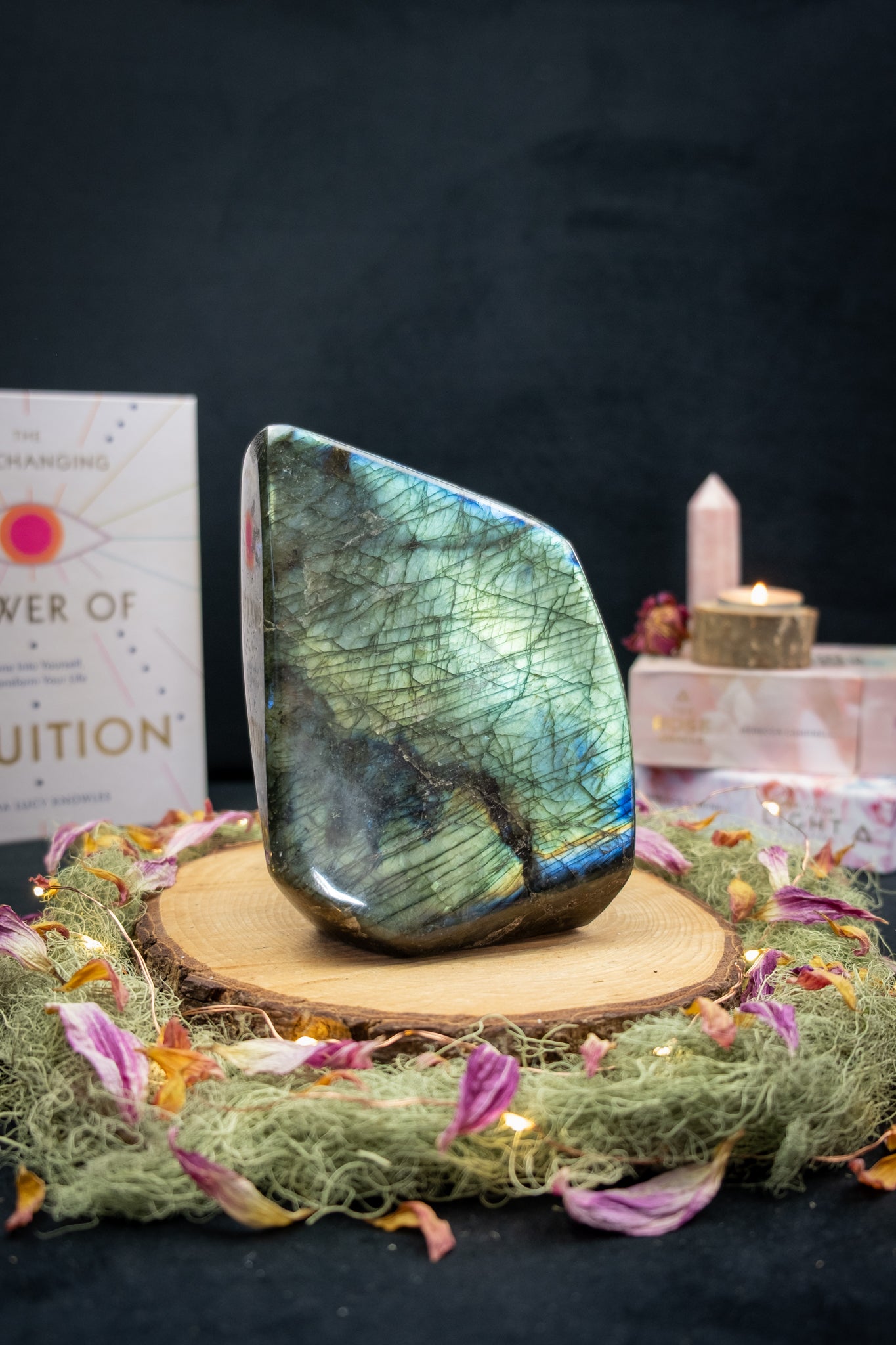 Labradorite Freeform, High Grade Statement Piece