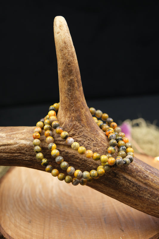 Bumble Bee Jasper Bracelet 6mm