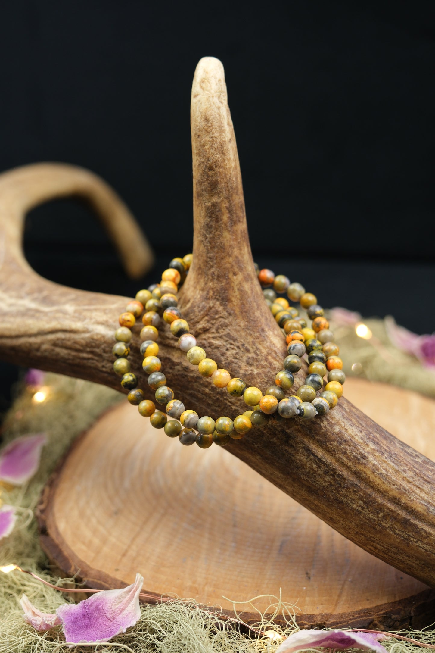 Bumble Bee Jasper Bracelet 6mm
