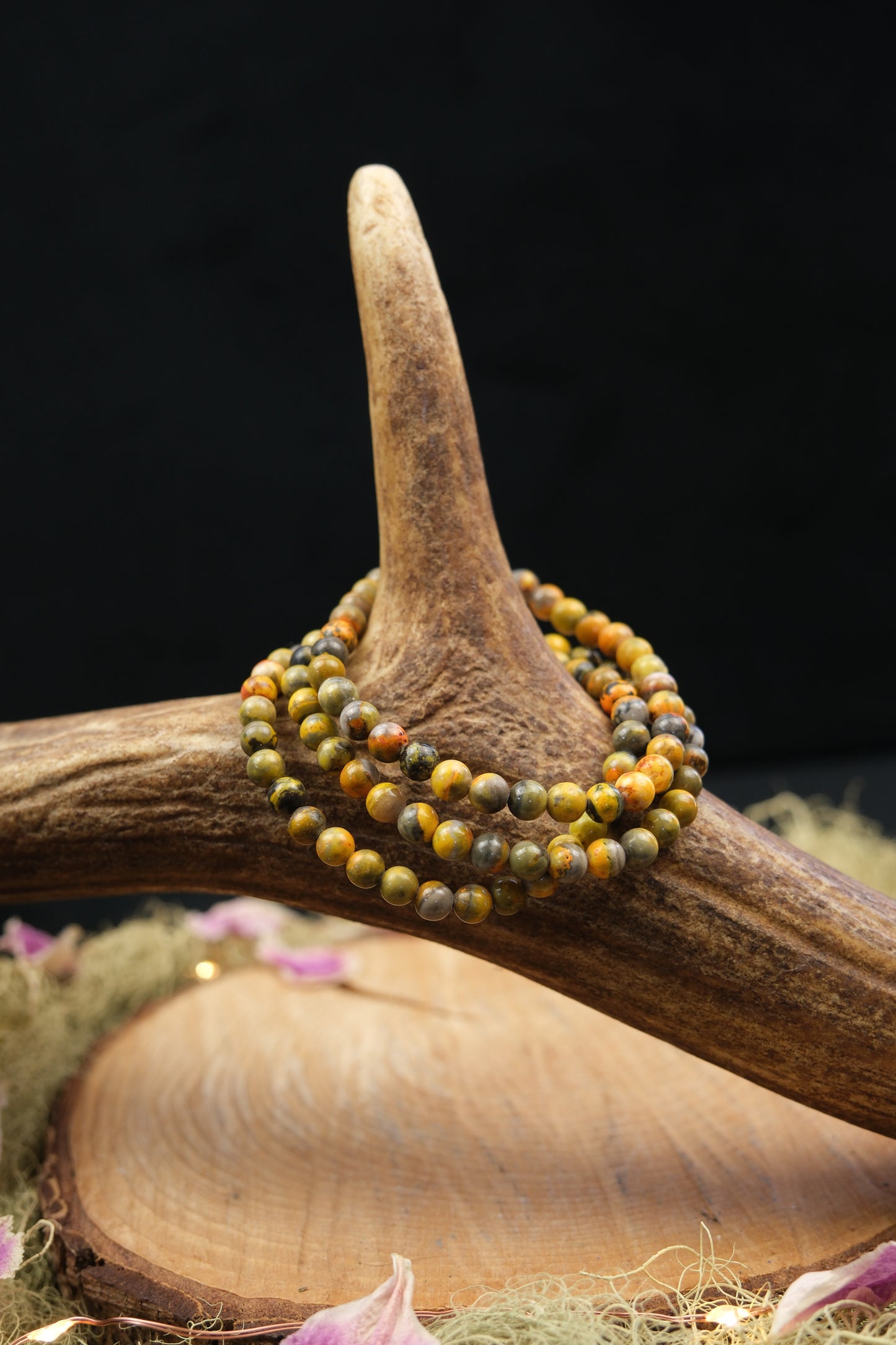 Bumble Bee Jasper Bracelet 6mm