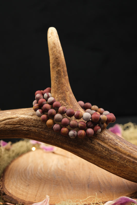 Matte Noreena Jasper Bracelet 8mm