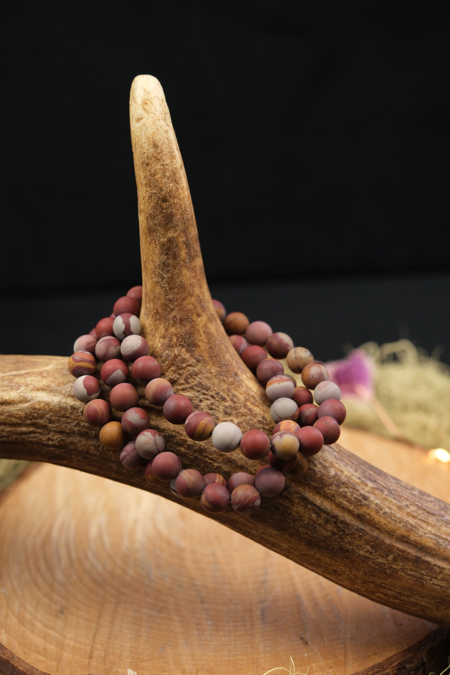 Matte Noreena Jasper Bracelet 8mm