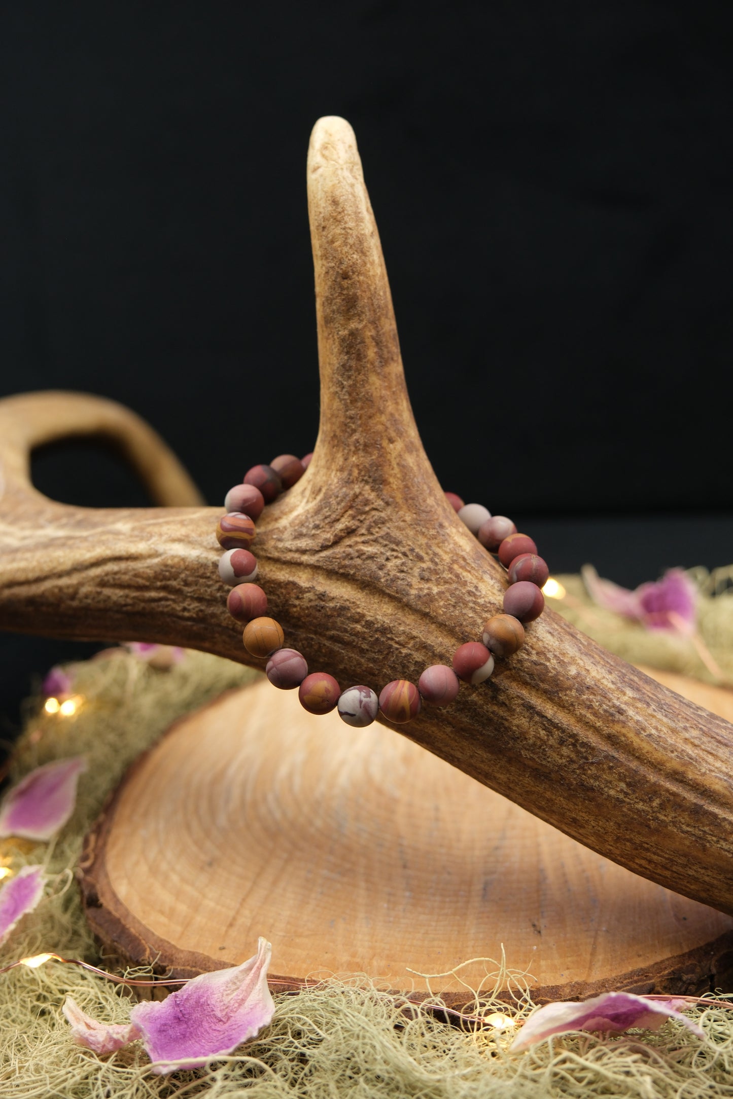 Matte Noreena Jasper Bracelet 8mm