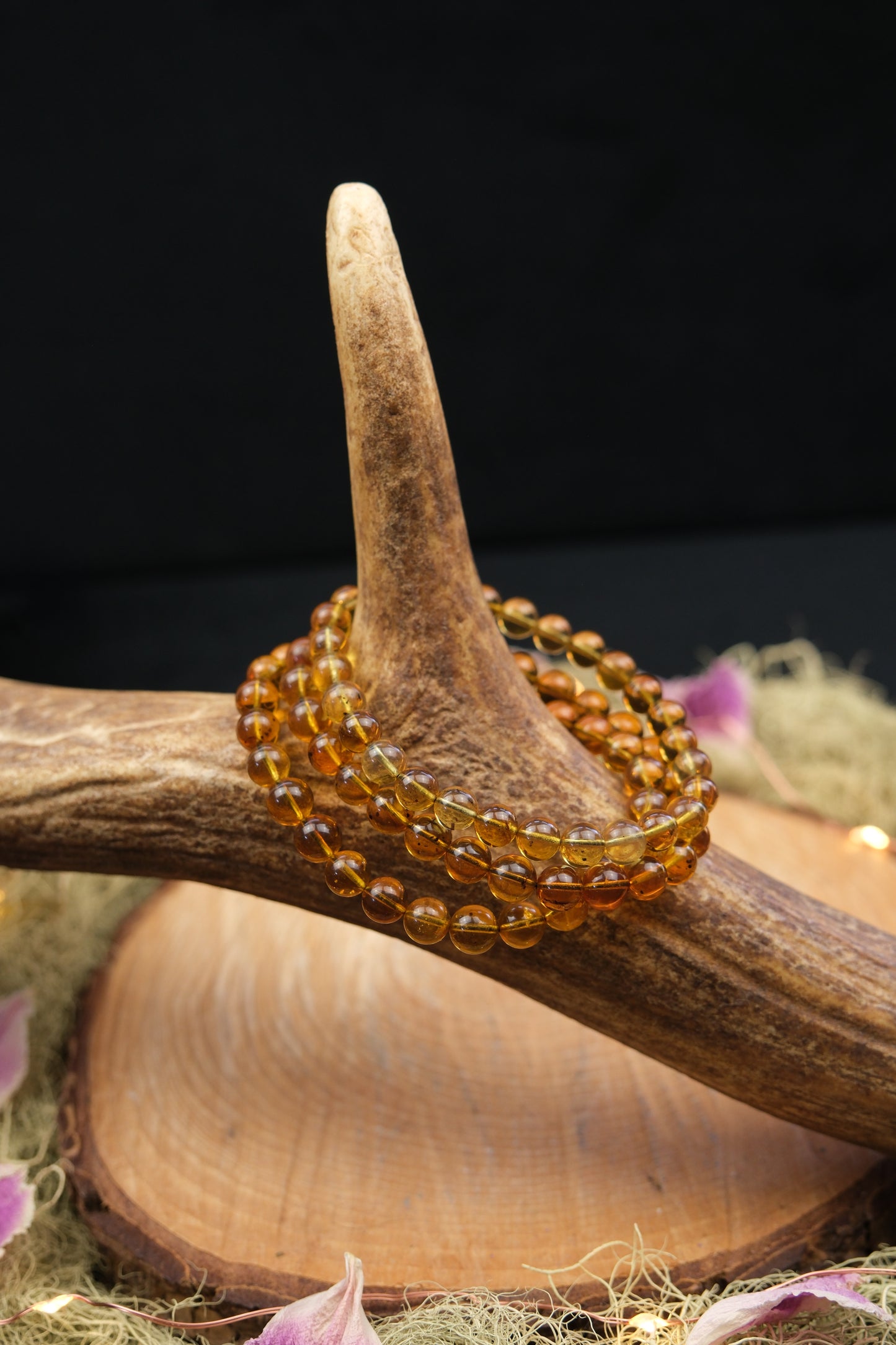 Flower Amber Bracelet