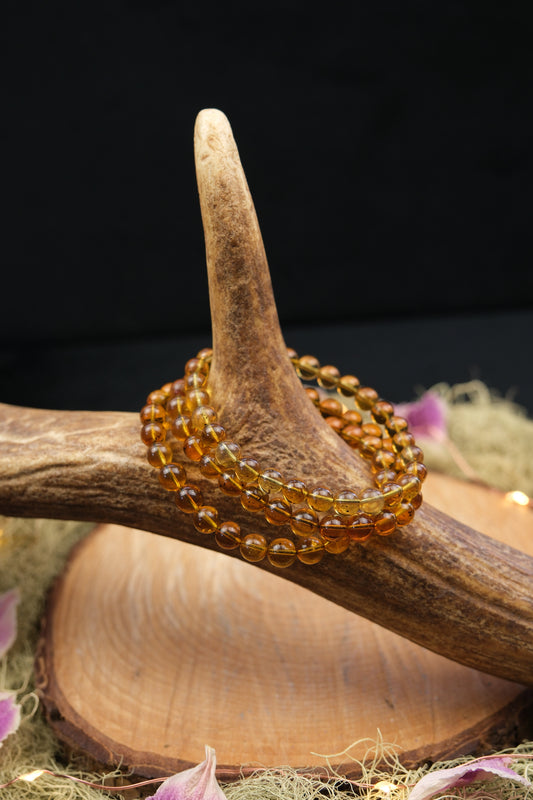 Flower Amber Bracelet
