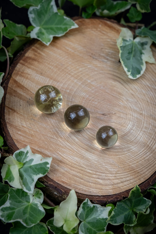 Exceptional High Grade Brazilian Citrine Crystal Sphere, Natural Gemstone with Golden Clarity and High Vibrational Energy