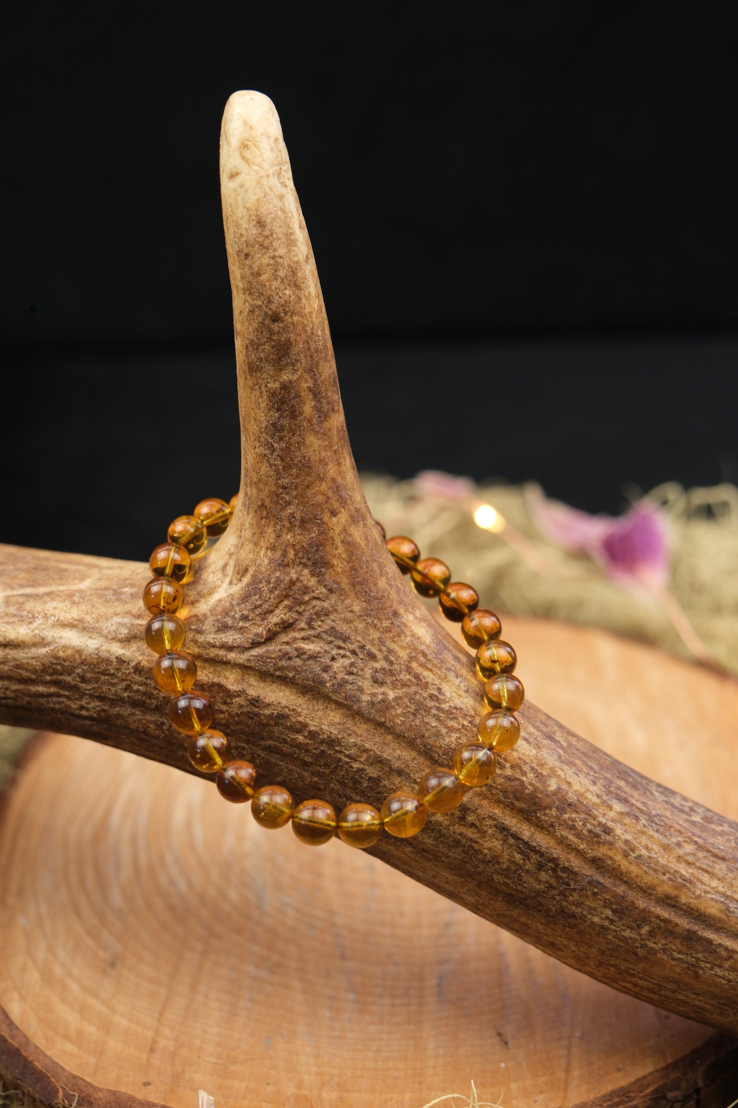 Flower Amber Bracelet