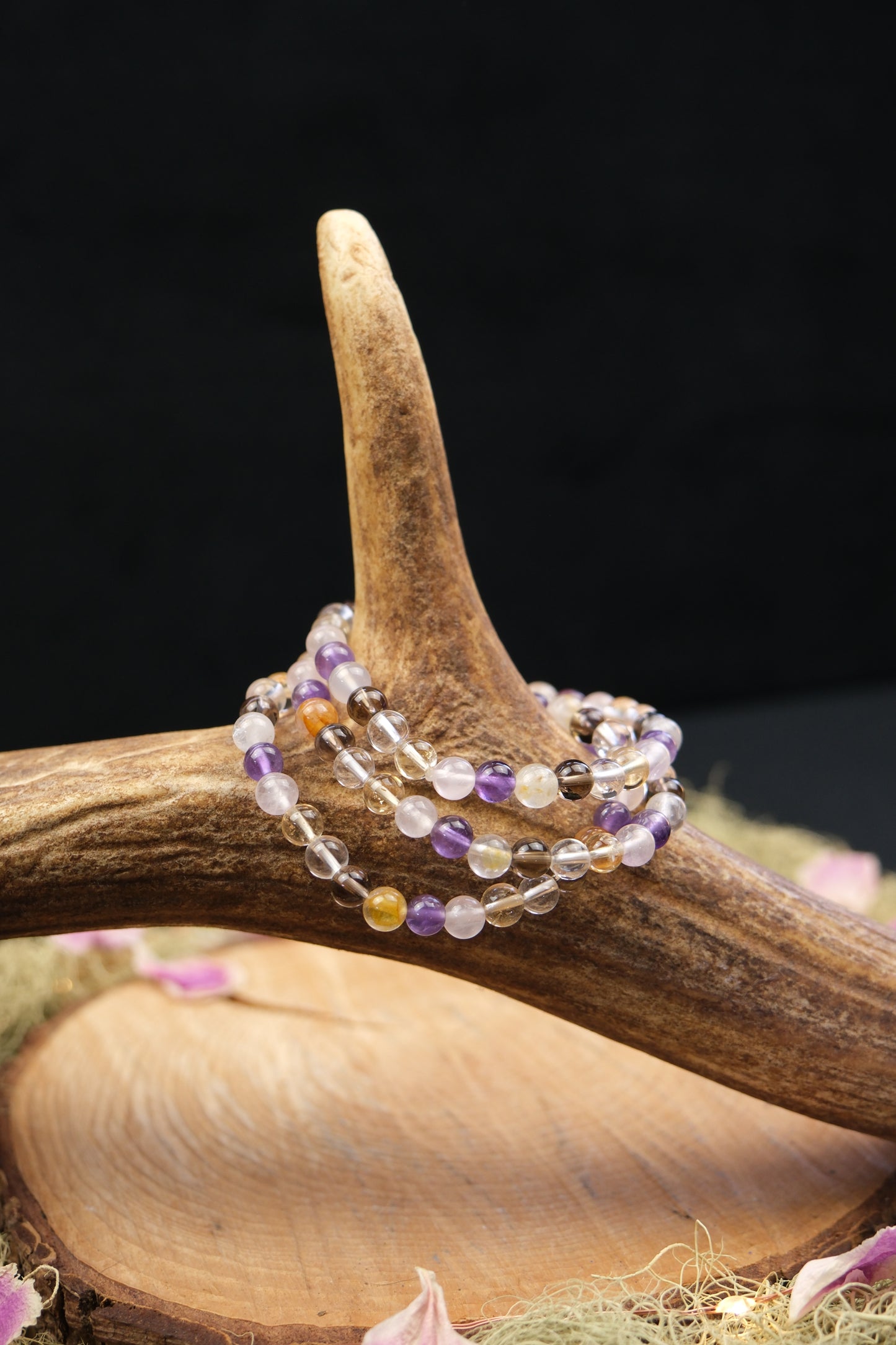 Five Colour Quartz Bracelet 6mm