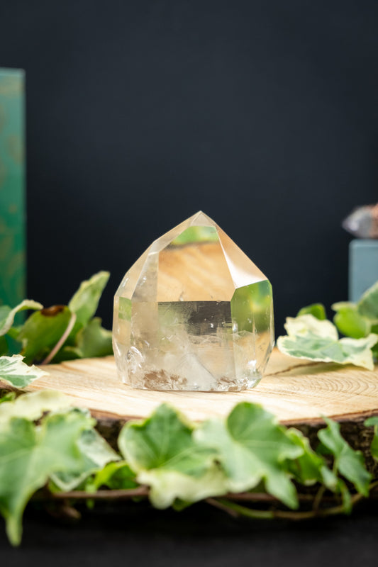 Polished Citrine Point Crystal Gemstone Tower, Natural Yellow Quartz Stone for Abundance Energy Healing and Manifestation