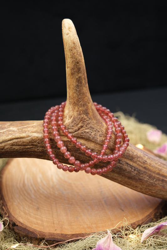Strawberry Quartz Bracelet