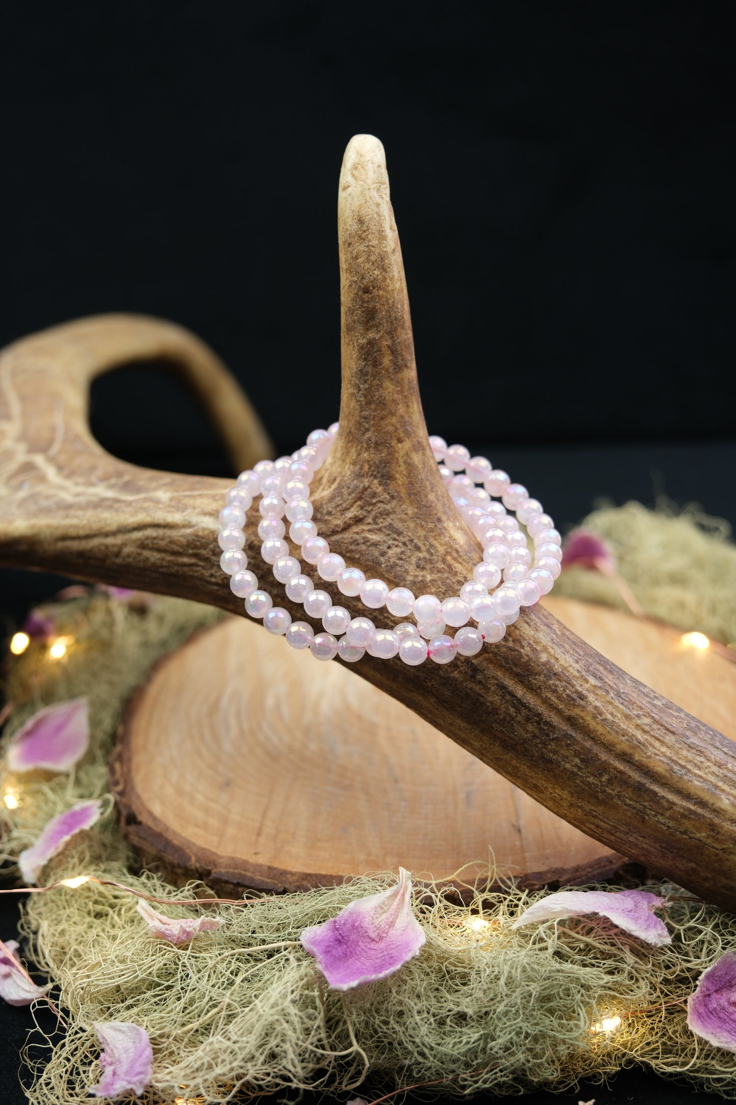 Rose Aura Quartz Bracelet