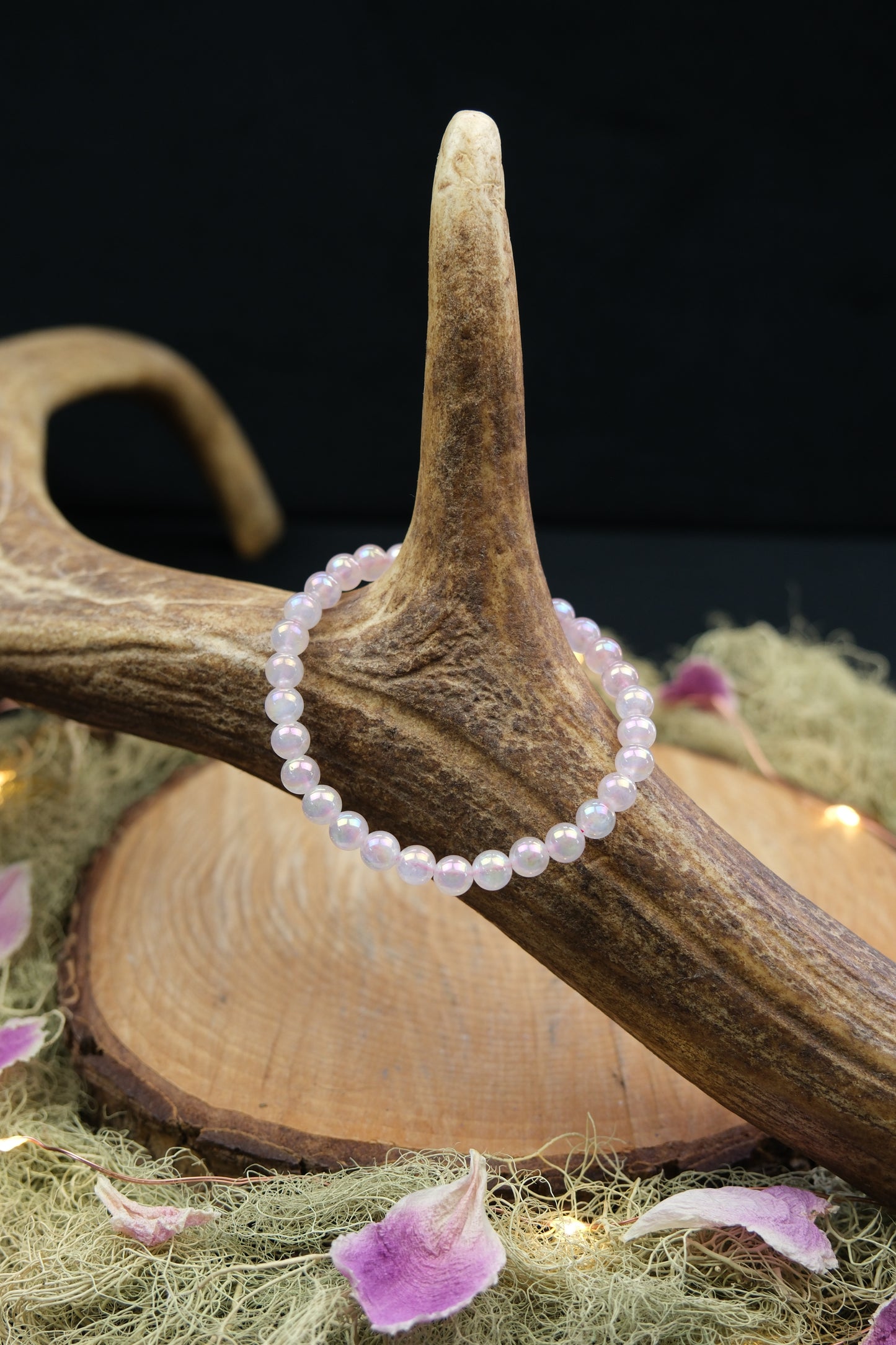 Rose Aura Quartz Bracelet