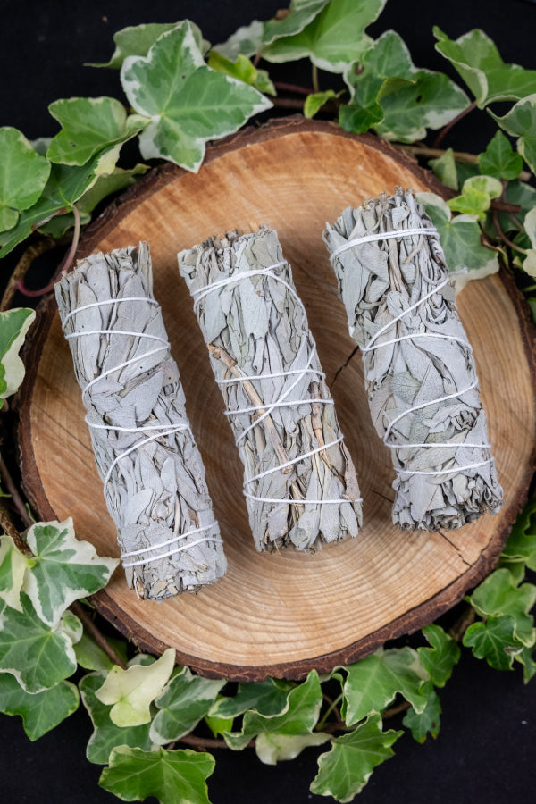 White Sage Smudge Stick Bundle, Ethically Sourced Sage for Cleansing, Purification, Energy Clearing Rituals and Meditation