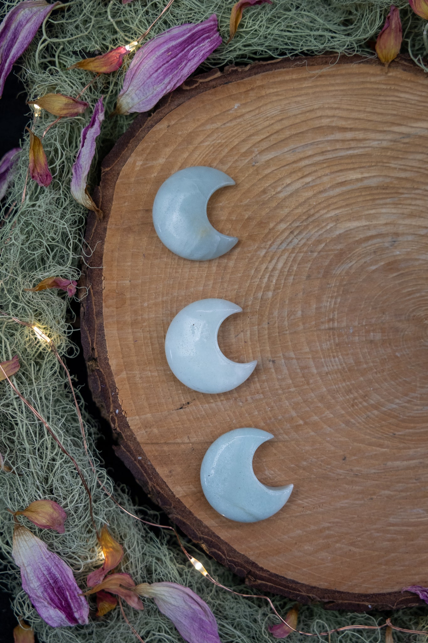 Amazonite Crystal Moon