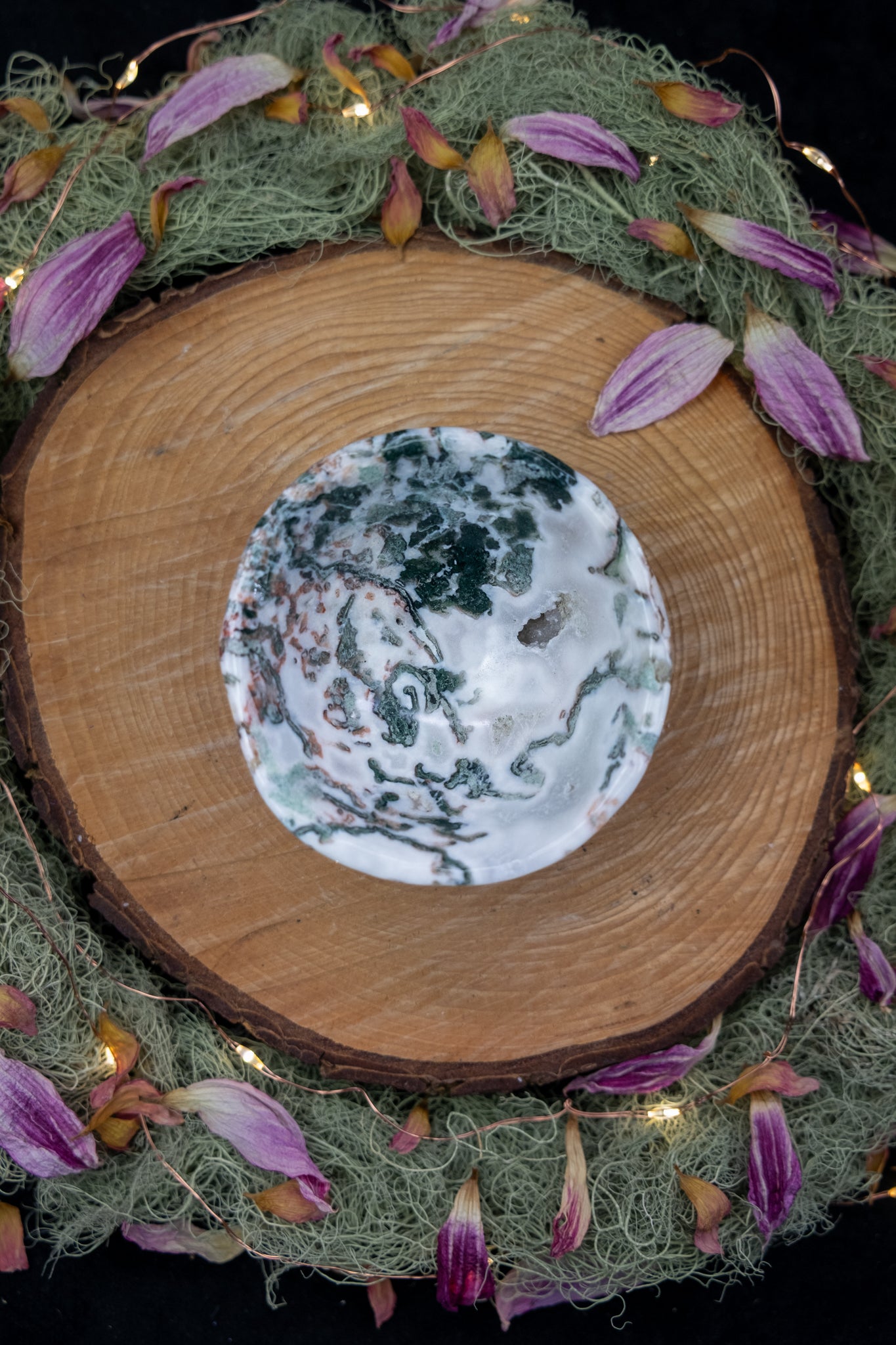 Moss Agate Bowl