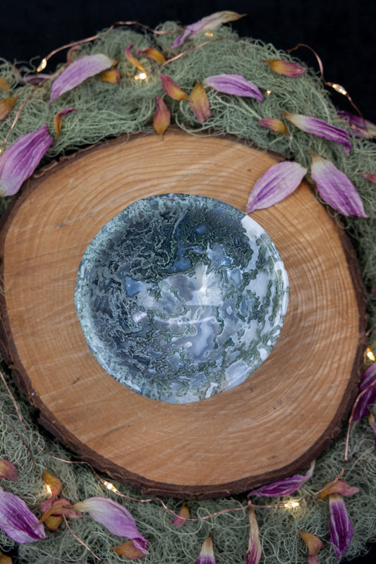 Moss Agate Bowl