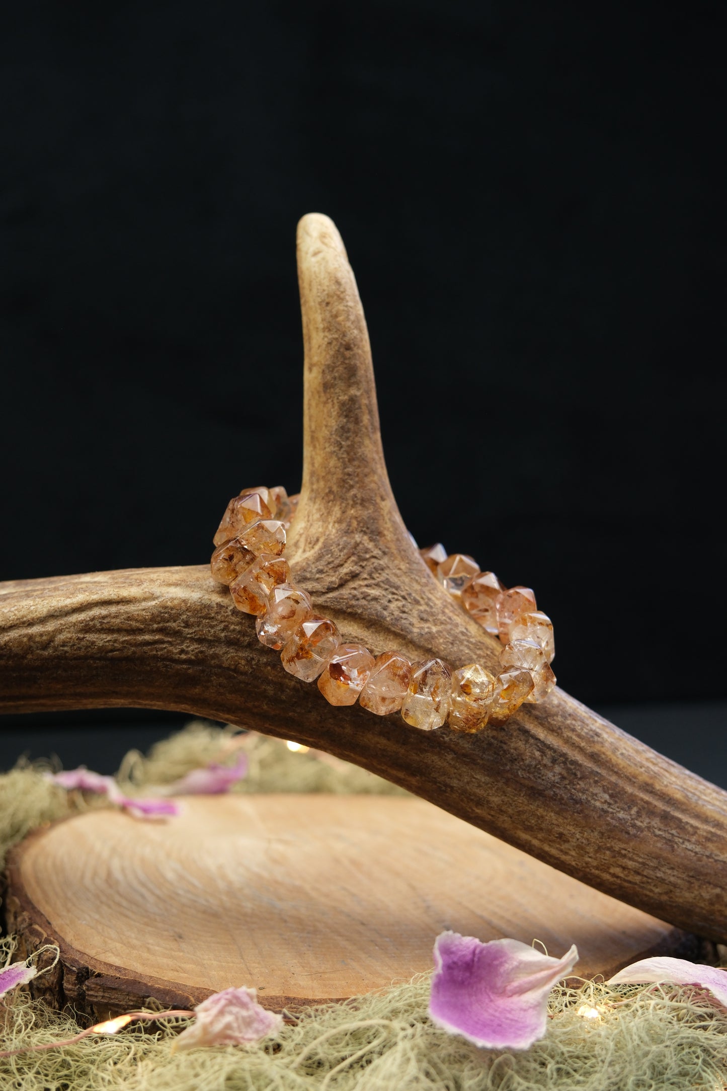 Fire Quartz Double Terminated Bracelet