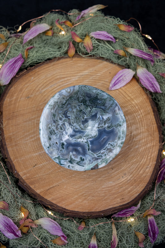 Moss Agate Bowl