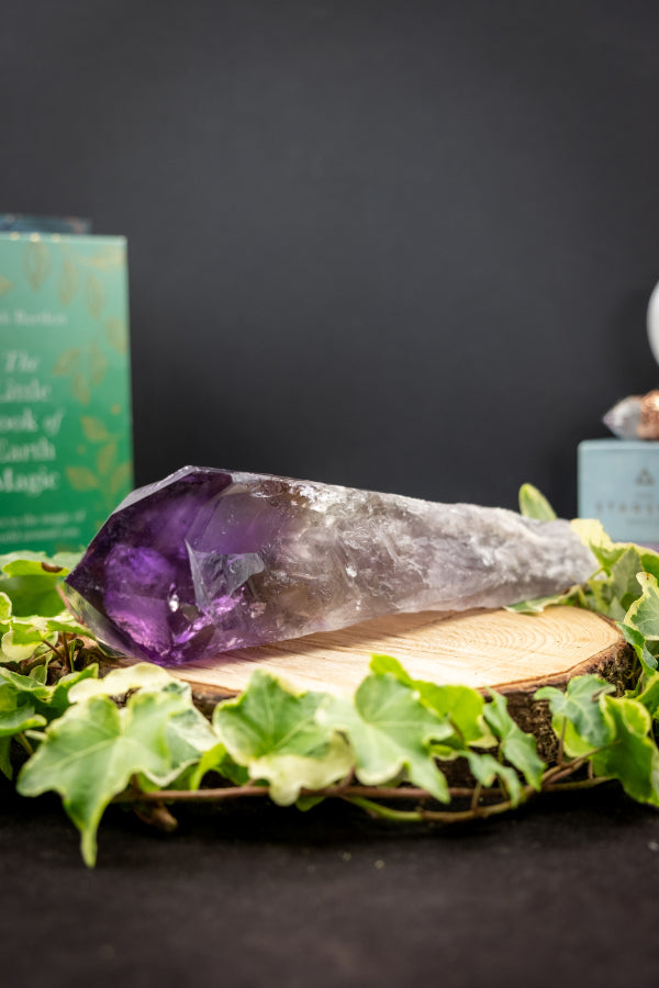 Royal Amethyst Sceptre, Amethyst Gemstone Wand, Crown Chakra Crystal, Spiritual Protection Stone, Reiki Healing Tool, Crystal Energy Wand