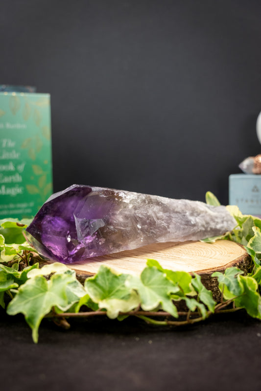 Royal Amethyst Sceptre, Amethyst Gemstone Wand, Crown Chakra Crystal, Spiritual Protection Stone, Reiki Healing Tool, Crystal Energy Wand