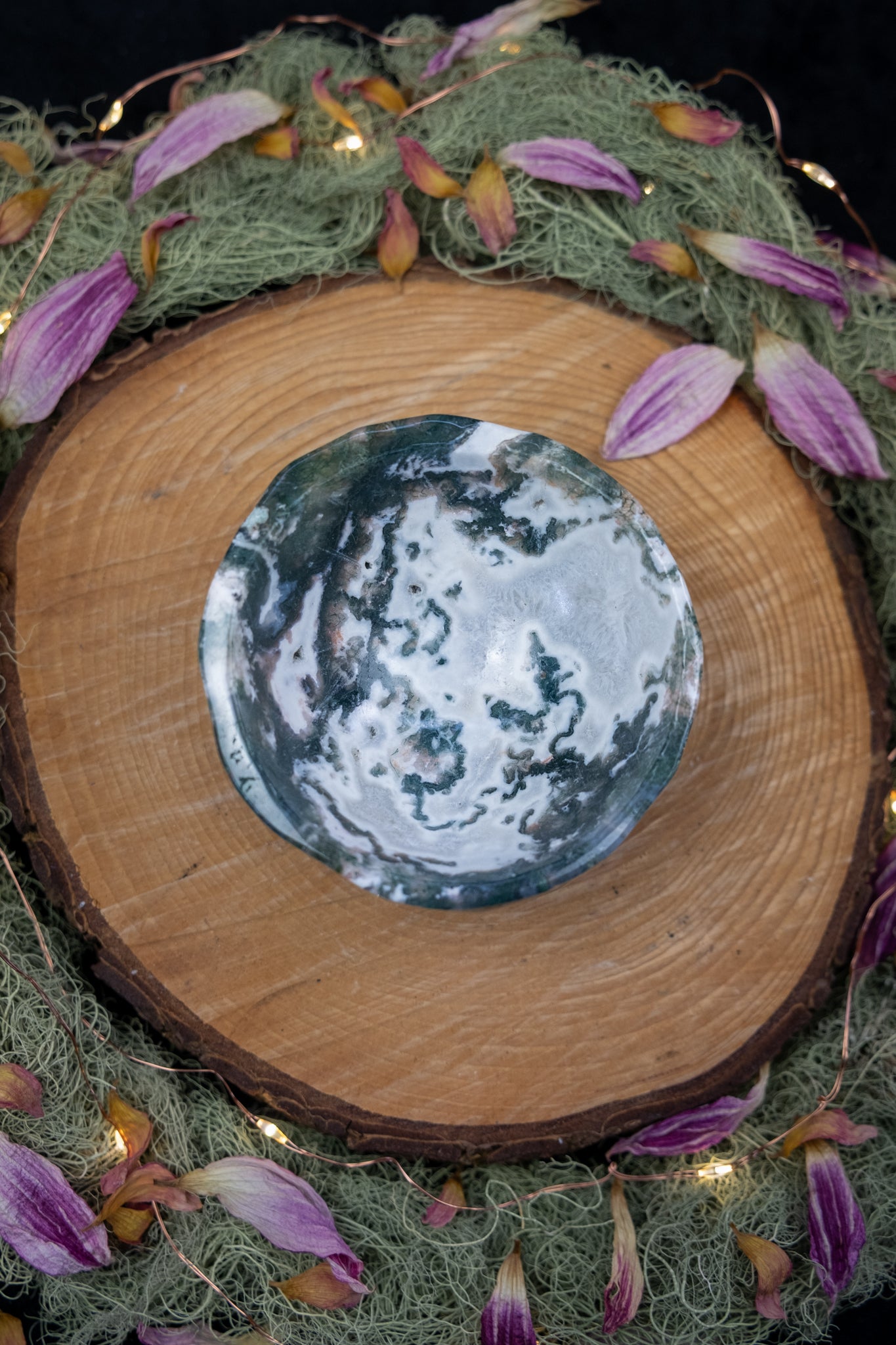 Moss Agate Bowl