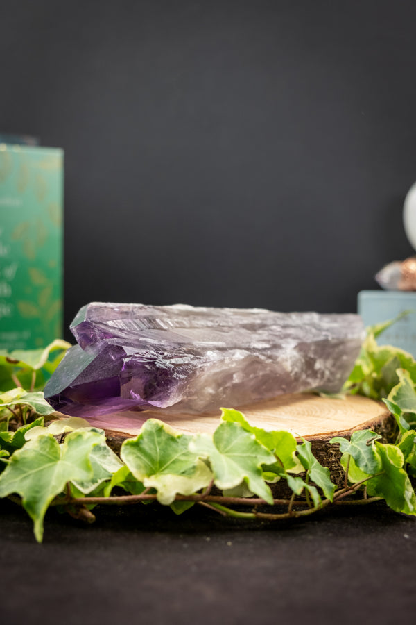 Rare Amethyst Sceptre Twin Flame Crystal, High Grade Healing Stone, Crown Chakra Spiritual Gem from Brazil