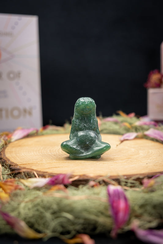 Green Aventurine Gaia Goddess Carving