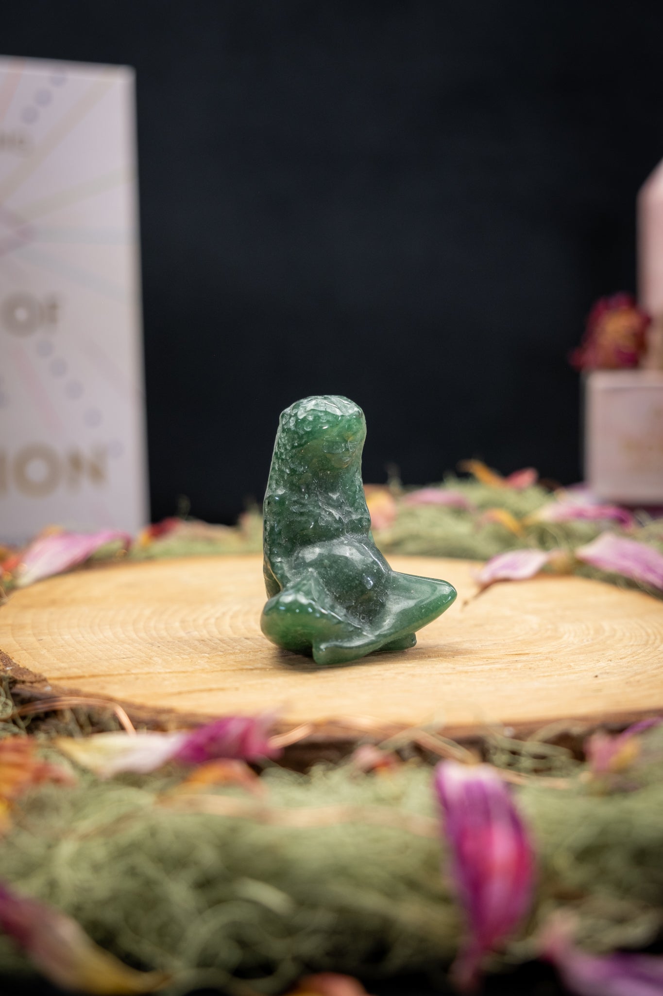 Green Aventurine Gaia Goddess Carving