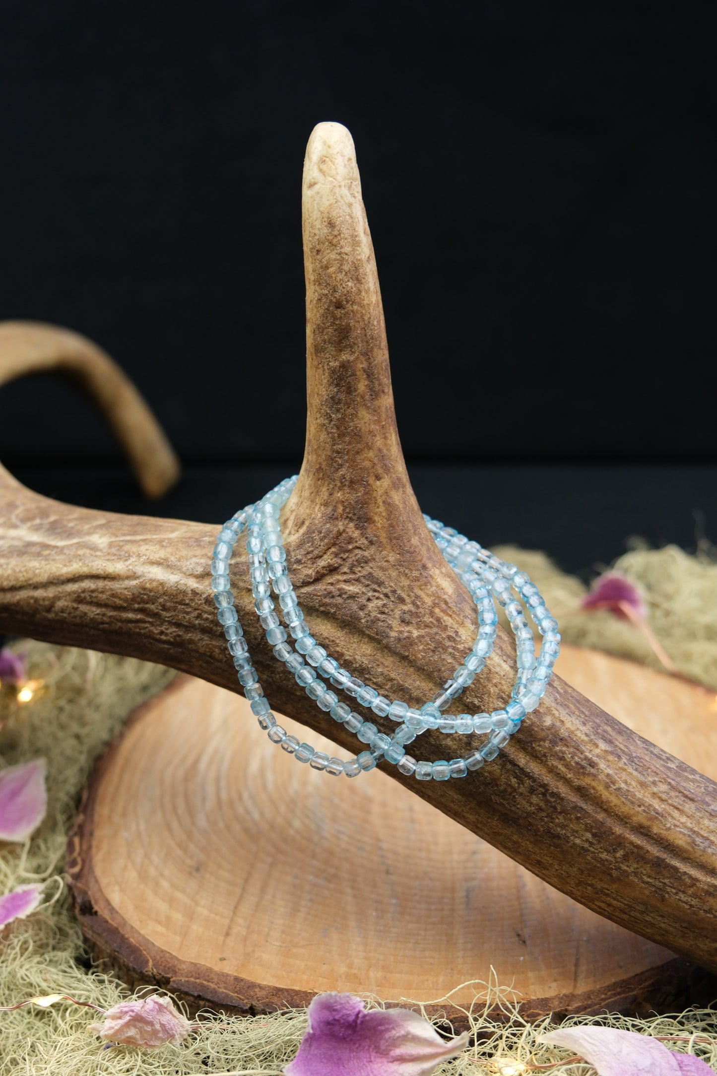 Blue Topaz Cube Bracelet