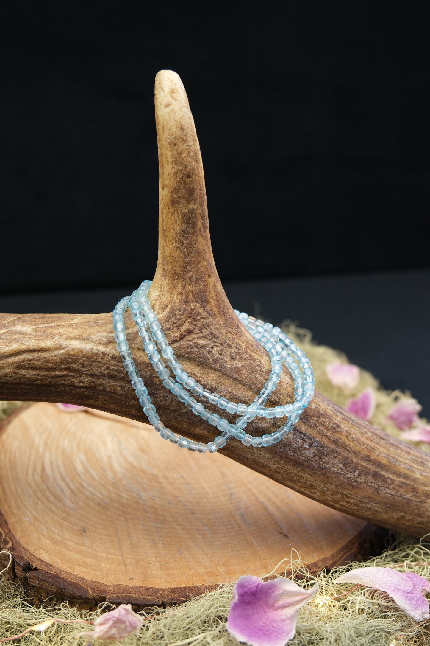 Blue Topaz Cube Bracelet