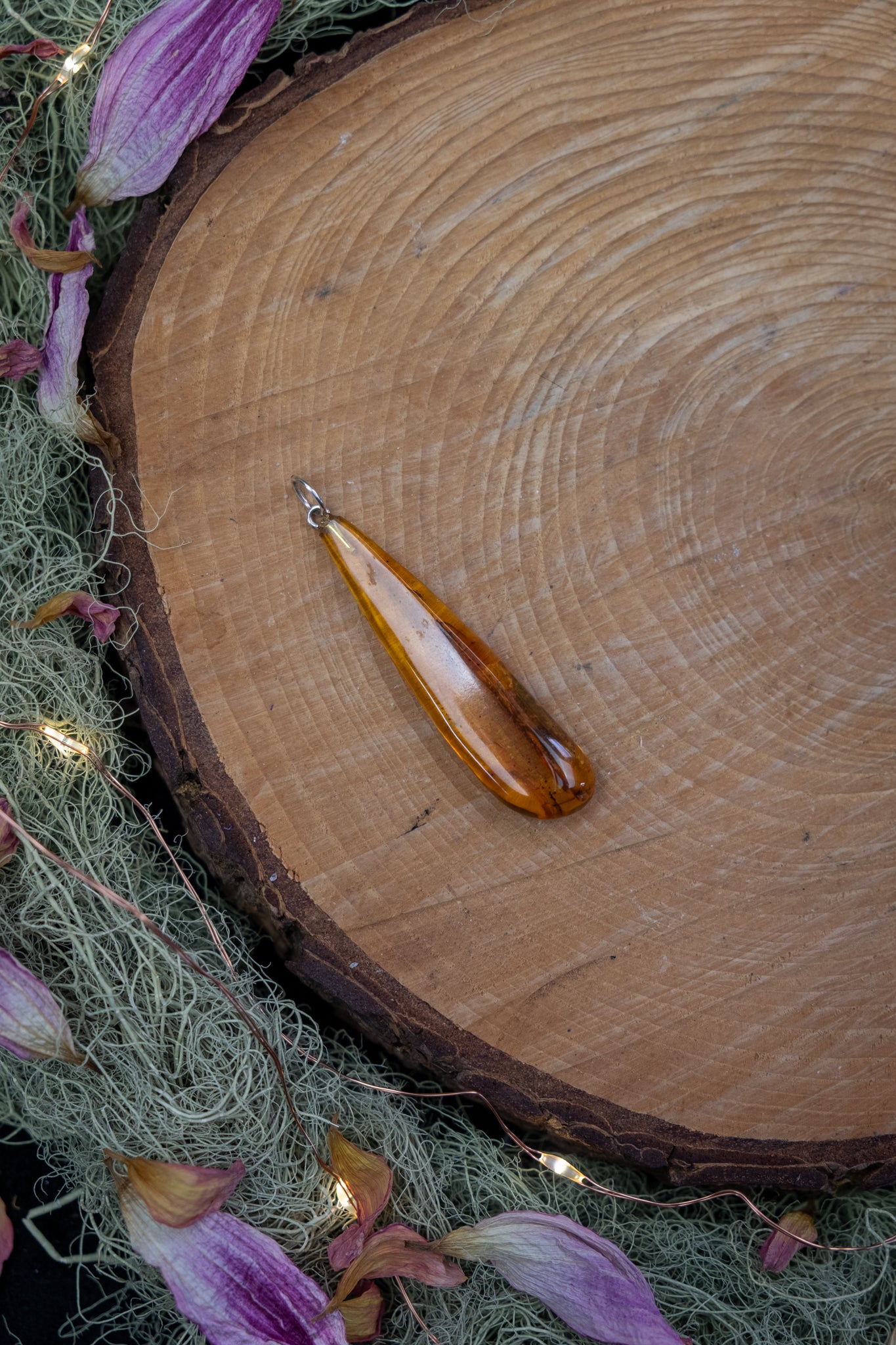 Baltic Amber Drop Pendant
