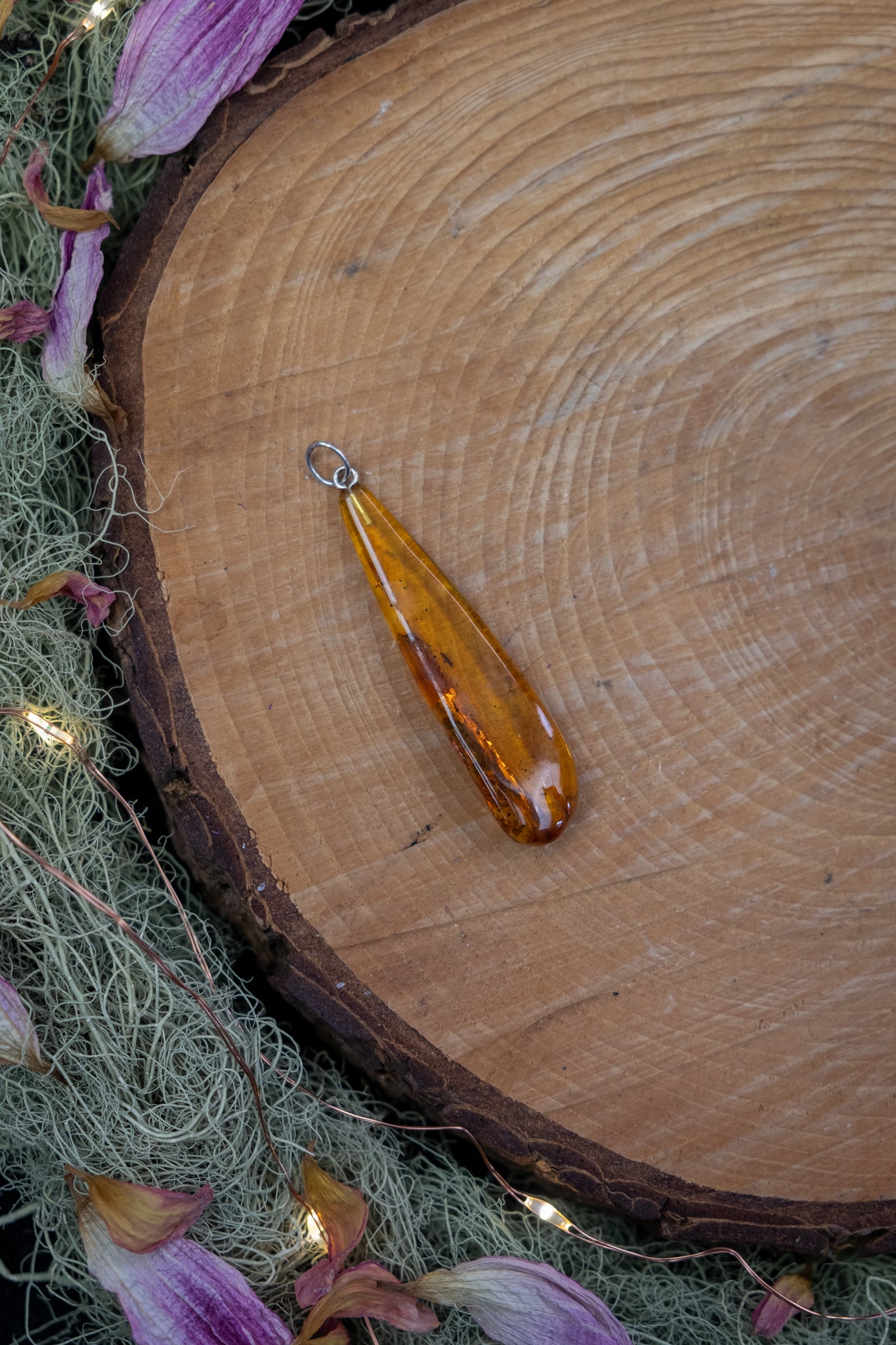Baltic Amber Drop Pendant