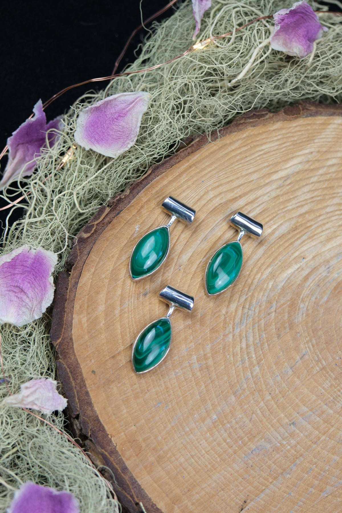 Malachite Sterling Silver Pendant