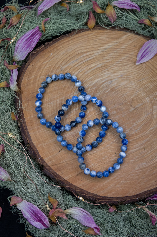 Children's Sodalite crystal bracelet, crystal for calm, times of upheaval, Express your true self