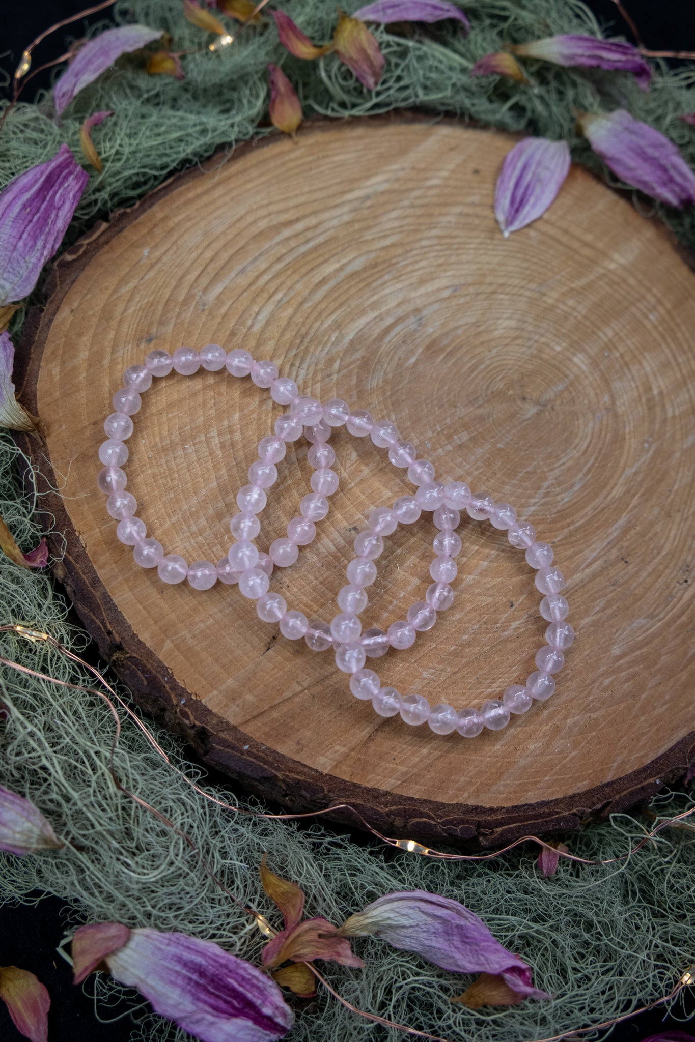 Children's Rose Quartz Crystal Bracelet