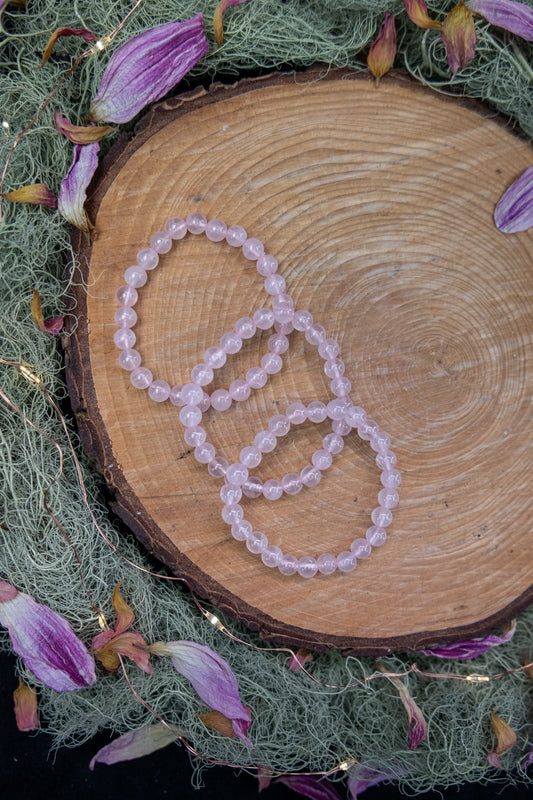 Children's Rose Quartz Crystal Bracelet