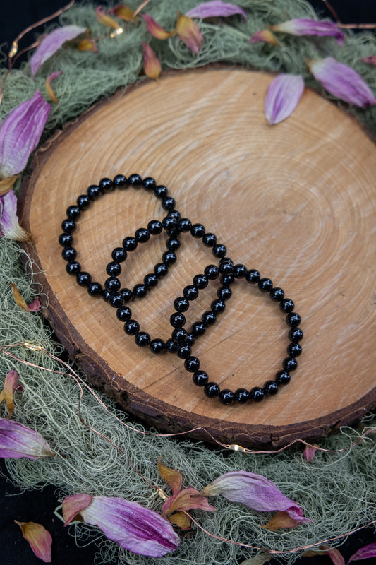 Children's Black Tourmaline Crystal Bracelet
