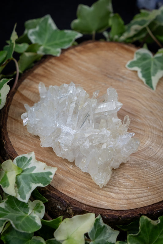 Golden Arkansas Quartz Cluster Crystal, Raw Quartz Stone, Healing Energy Gemstone, High Vibration Crystal for Clarity and Light