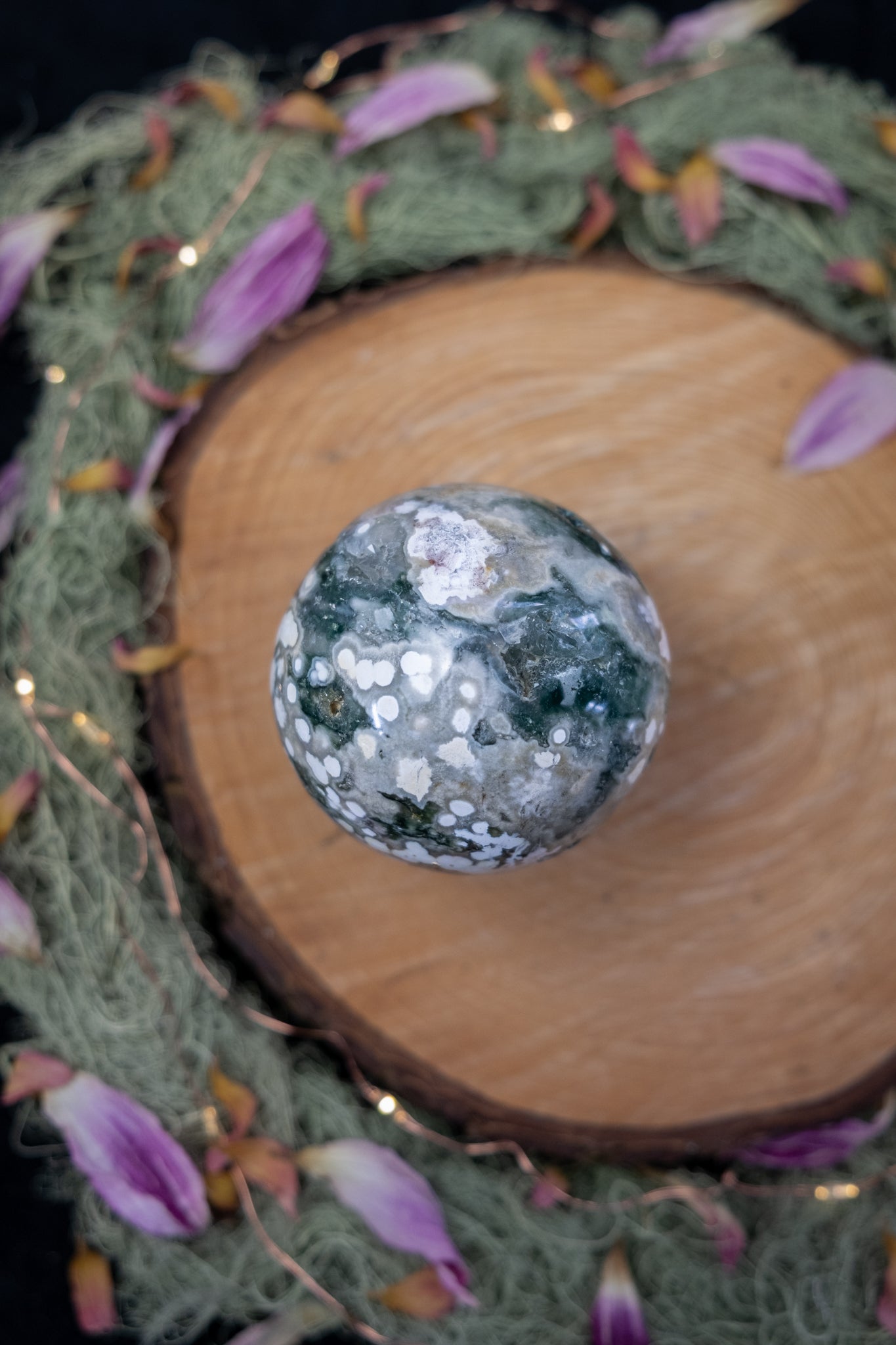 Orbicular Jasper Sphere