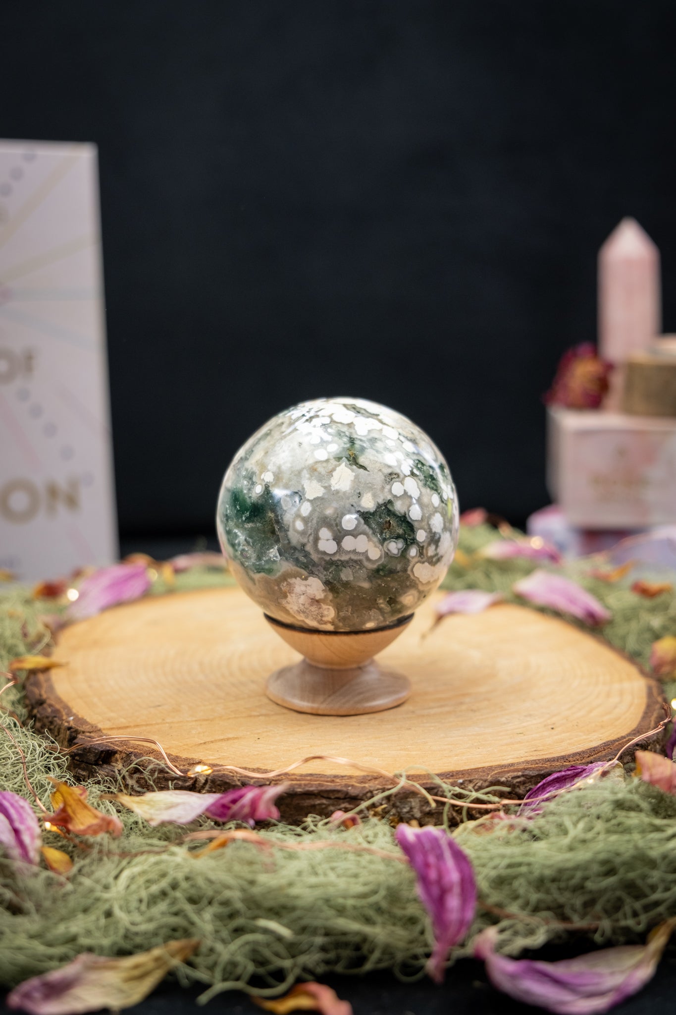 Orbicular Jasper Sphere