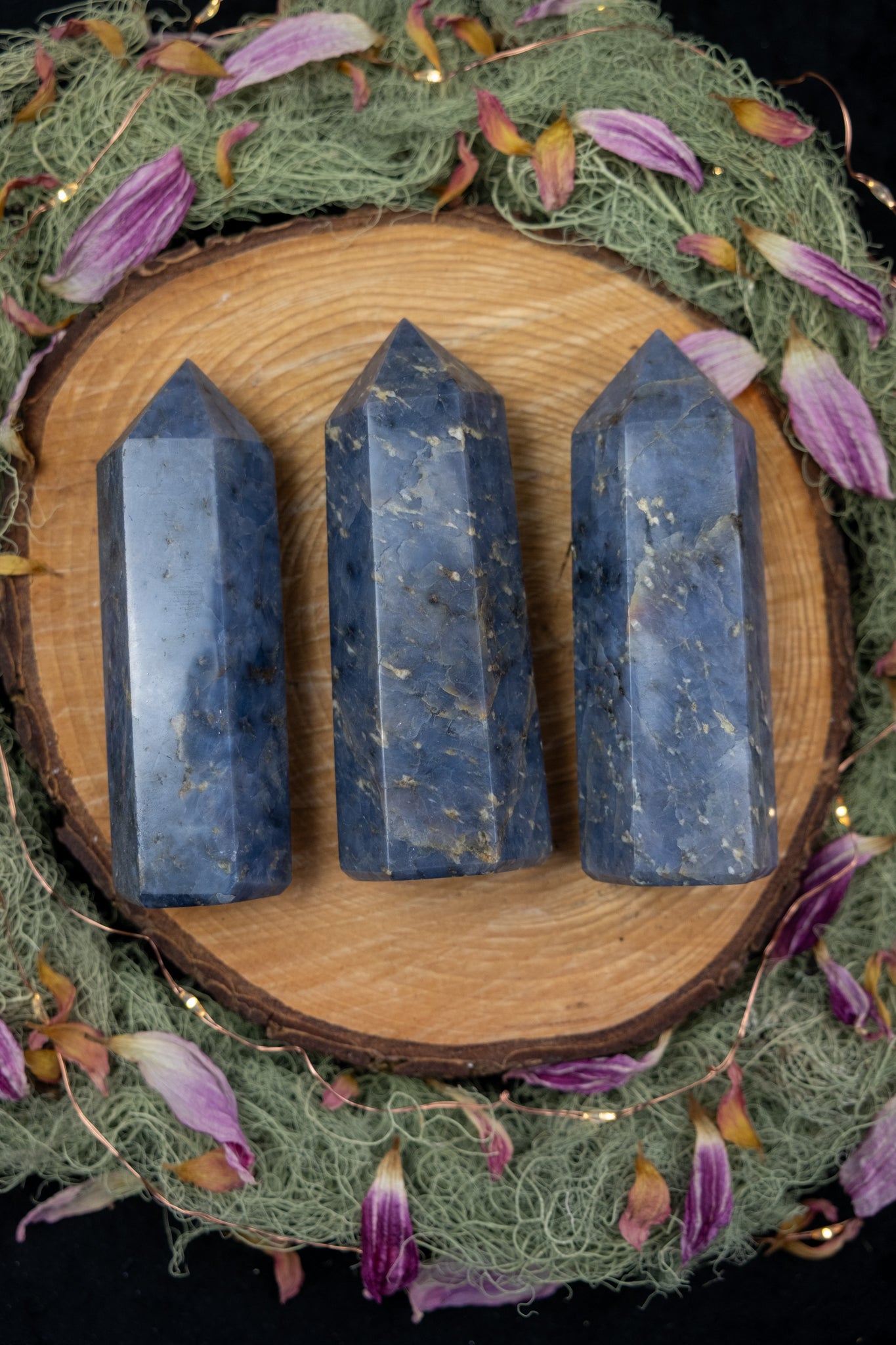 Blue Opal Crystal Point