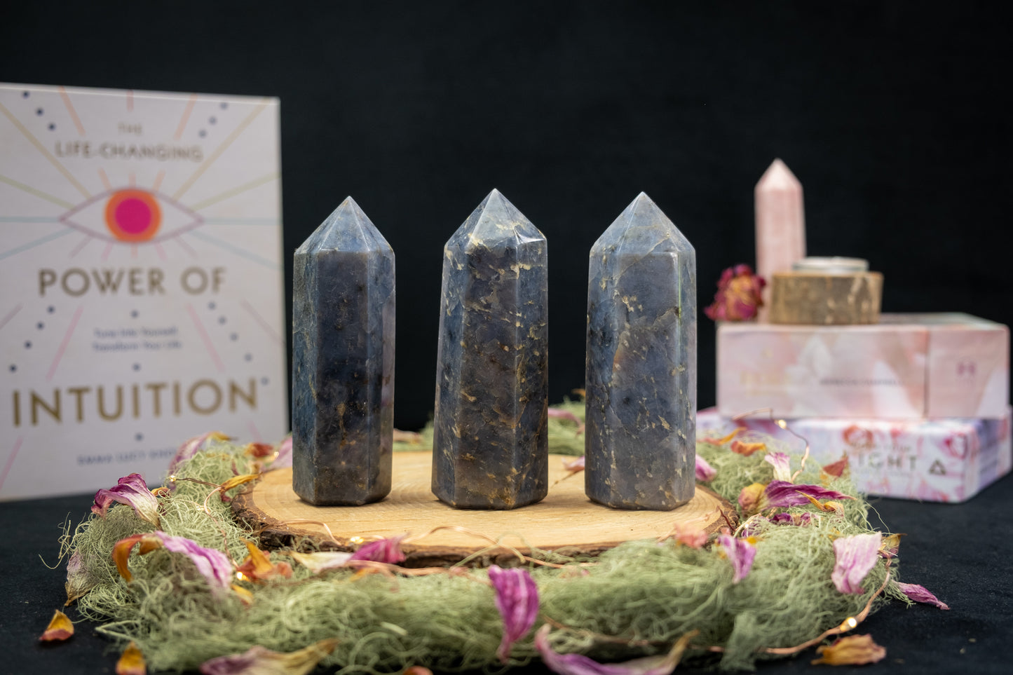 Blue Opal Crystal Point