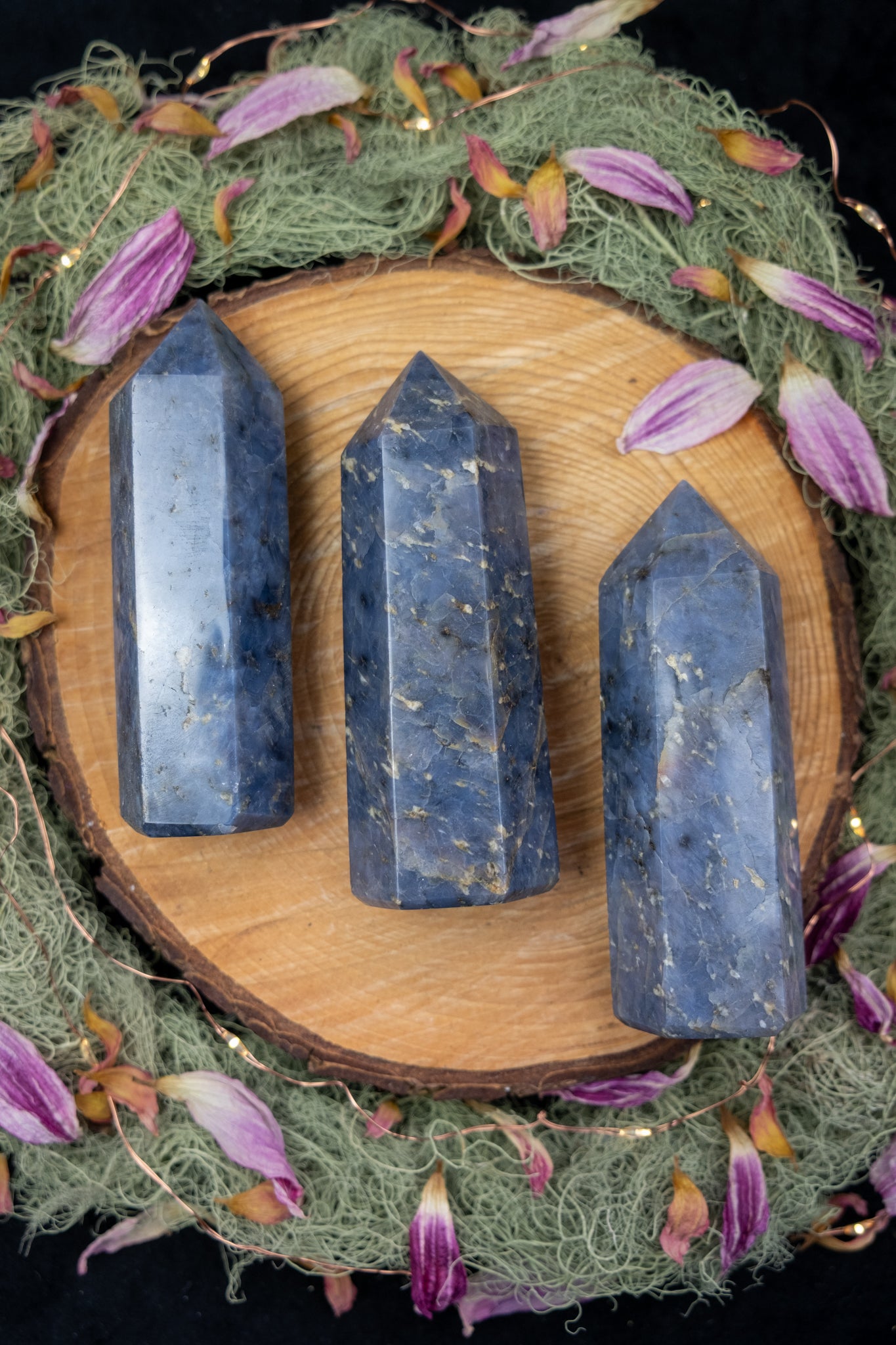Blue Opal Crystal Point