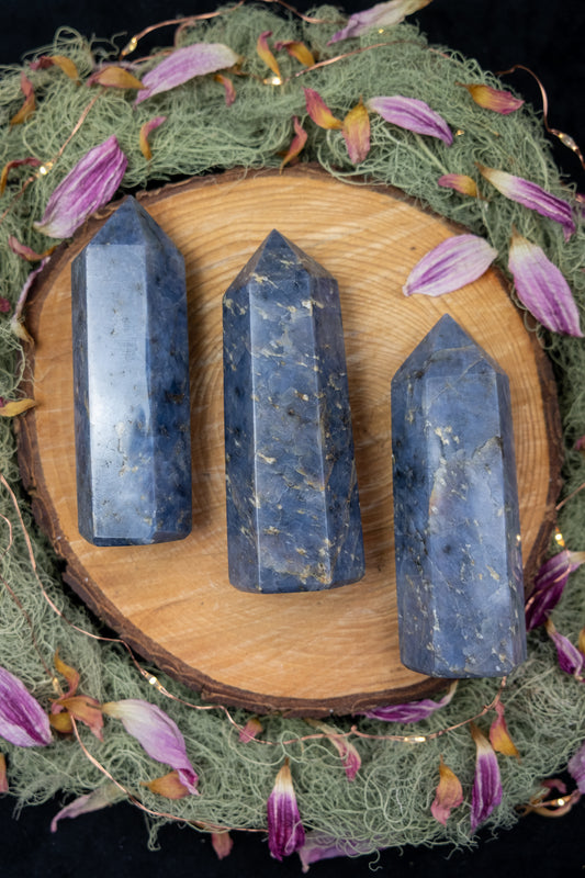Blue Opal Crystal Point