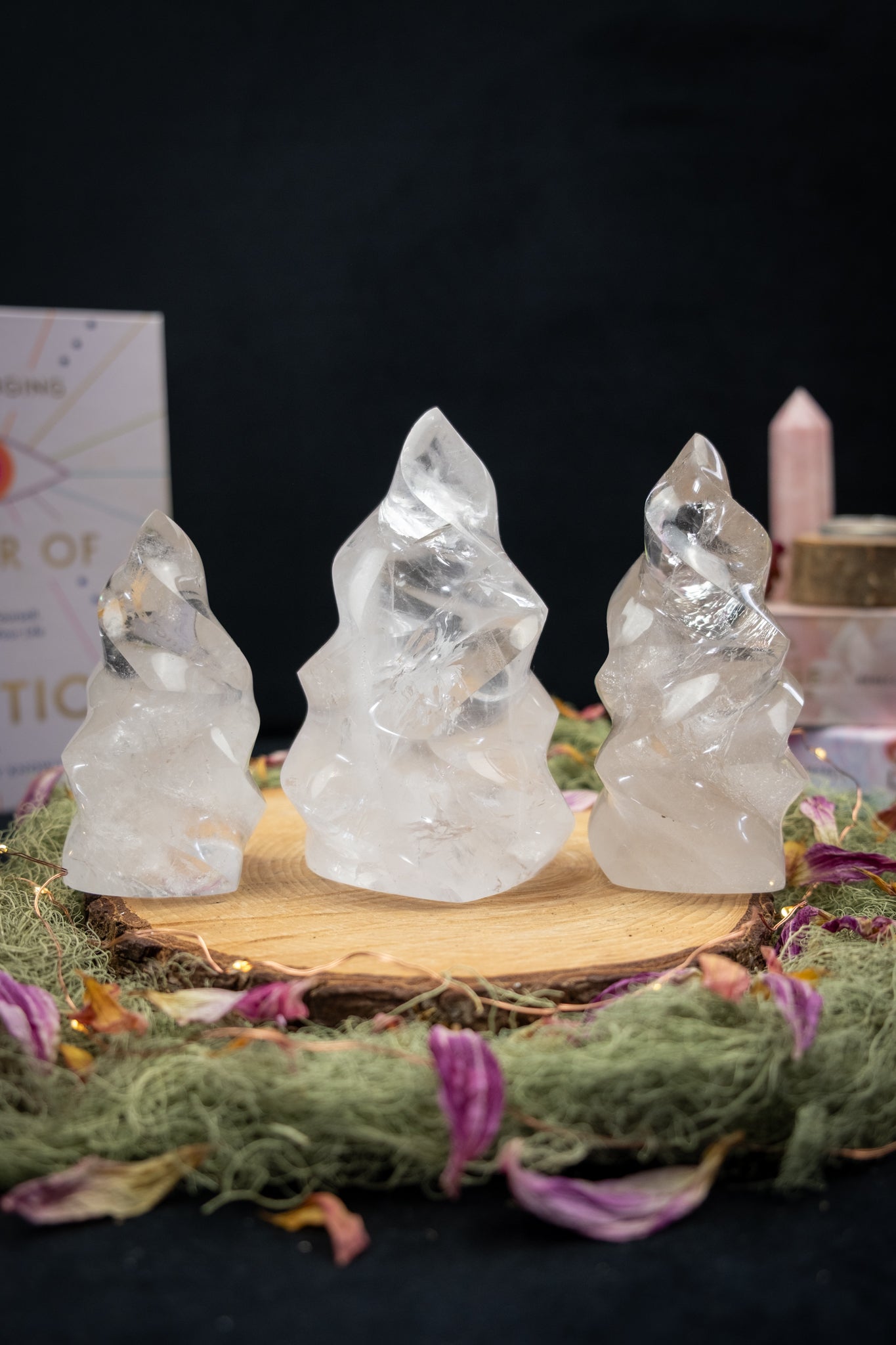 Clear Quartz Flame