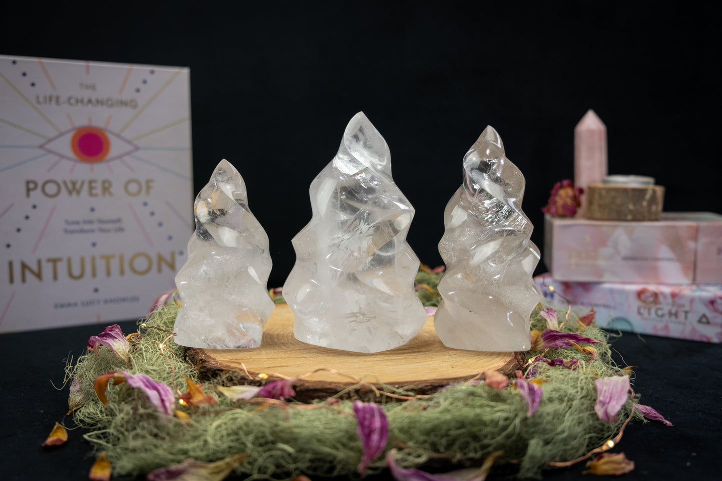 Clear Quartz Flame