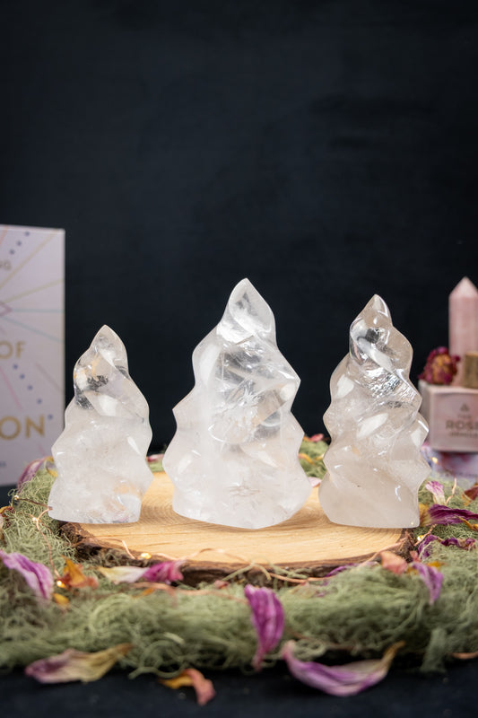 Clear Quartz Flame